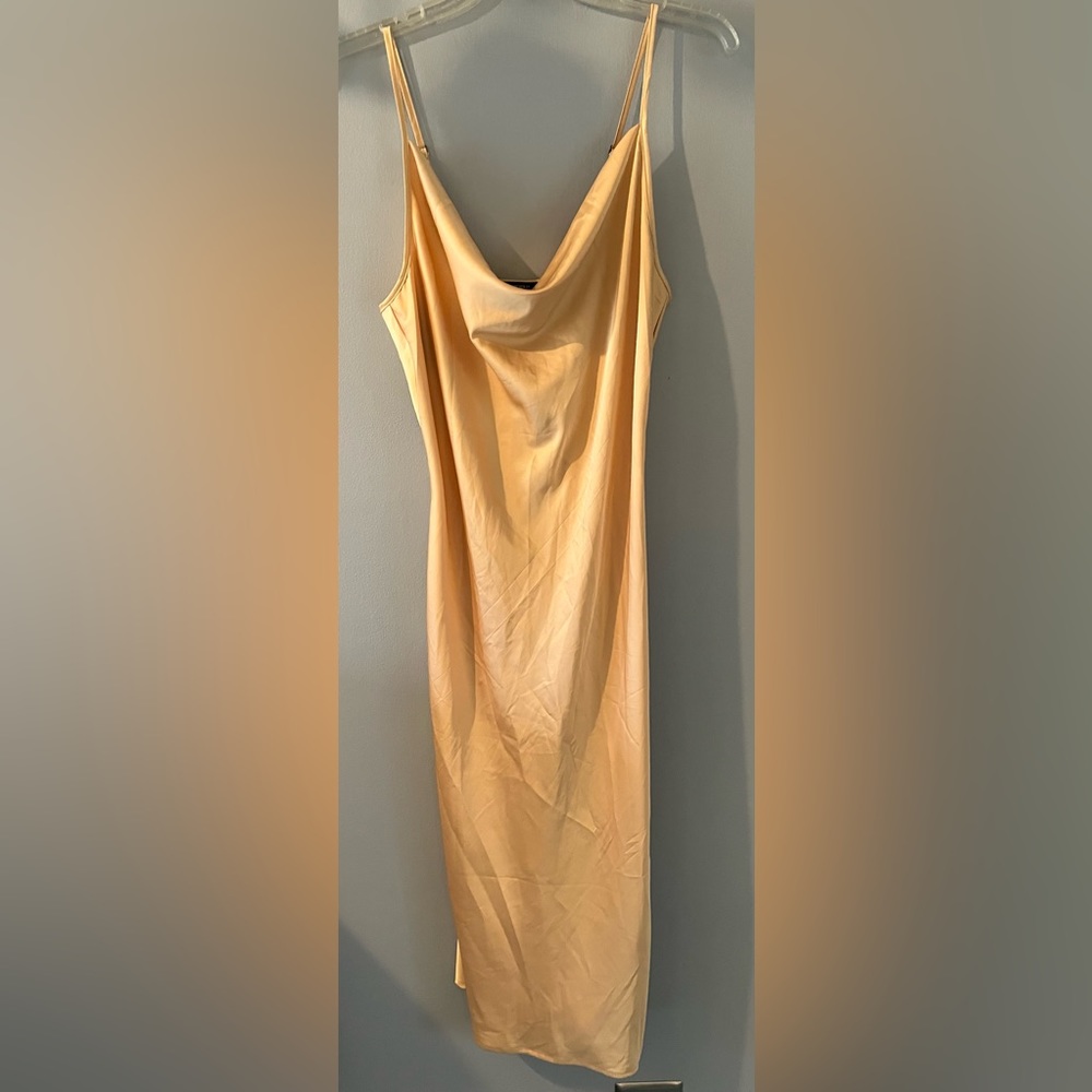 Forever 21 Gold Slip Dress - small - NWT